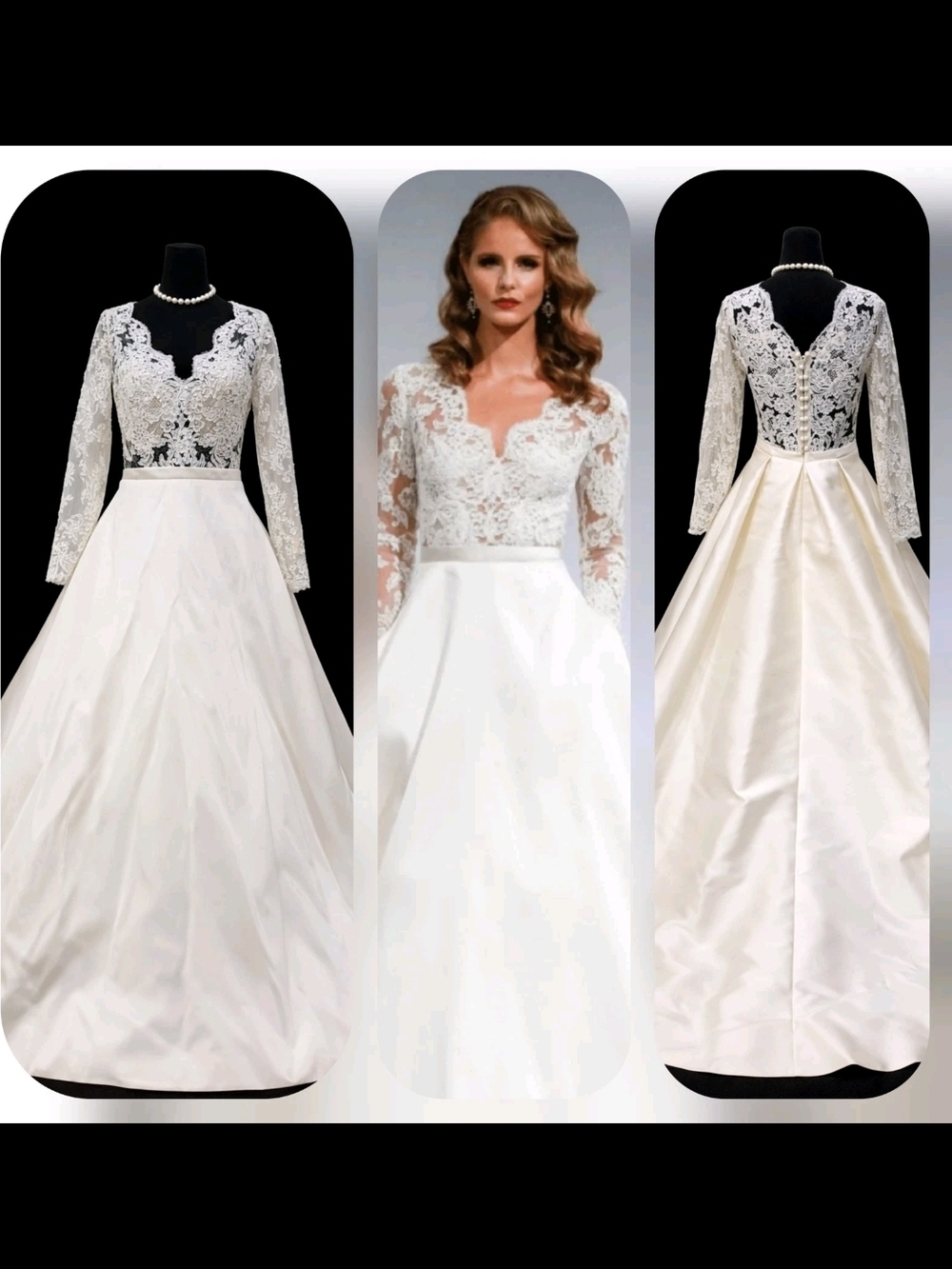 Anne Barge Brooks A-Line Wedding Dress Size 12 Nwot **msrp $8500**